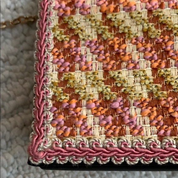 Charming Lorren Bell pink tweed clutch - Picture 7 of 11